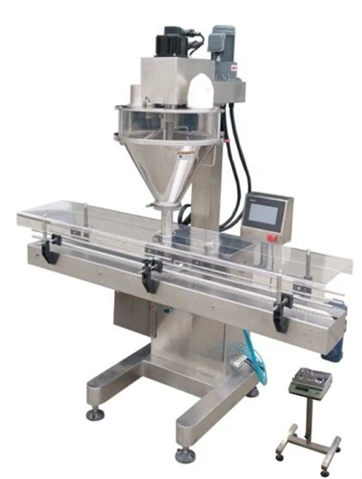 Machine de remplissage automatique de tarière de poudre en ligne