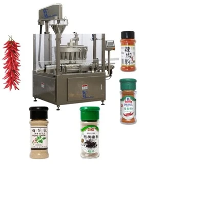 Machine de remplissage de bouteilles en poudre pour herbes et épices